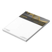 DNA Strand Professional Gold Medical Luxury ノートパッド (回転)