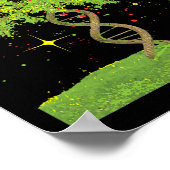 Dna Tree – 生物学生物学学生科学分野 ポスター (角)