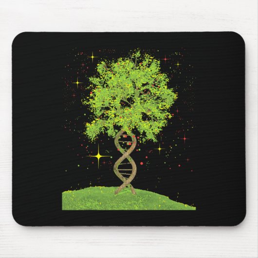 Dna Tree – 生物学生物学学生科学分野 マウスパッド (正面)