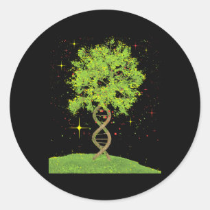 Dna Tree – 生物学生物学学生科学分野 ラウンドシール
