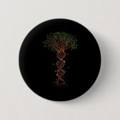 Dna Tree Genetic Funny Earth Day Plant A Tree Life 缶バッジ (正面)