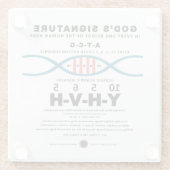 DNA-YHVHコード ガラスコースター (裏面)