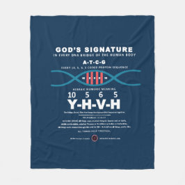 DNA-YHVHコード フリースブランケット