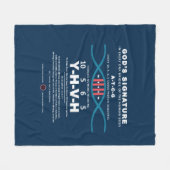 DNA-YHVHコード フリースブランケット (正面(横))