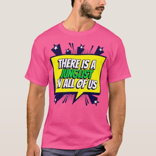 Dnb音楽リキッドジャングルEdmドラムとベース90年代 Tシャツ (正面)