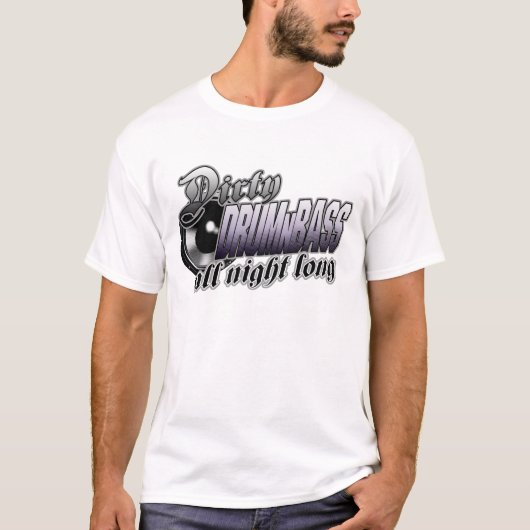 DnB DRUMnBASSのTシャツ Tシャツ (正面)