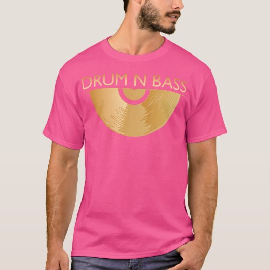 Dnb Music 190 Bpm VynilプレートドラムN Bass Tシャツ (正面)