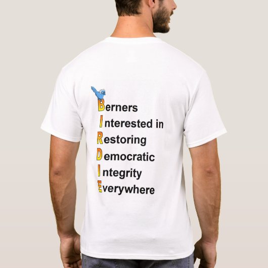 DNCのための本格的なTシャツ Tシャツ (裏面)