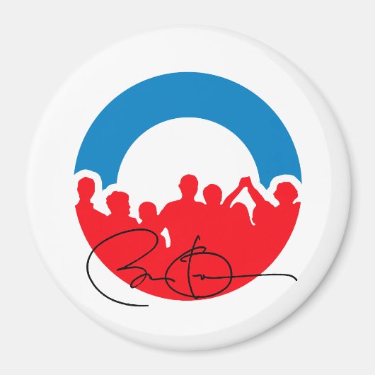 DNC CONVENTION WITH OBAMA AUTOGRAPH.png マグネット (正面)