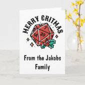 DnDクリスマスカードメリークリスマス カード (黄色い花)