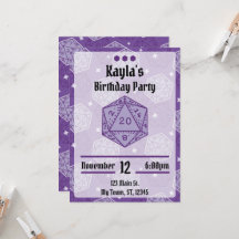 DnD誕生日パーティーDnD D20サイコロ