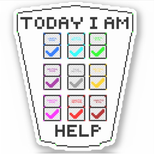 DND調整グラフ シール (正面)