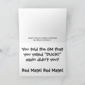 DND ダック カード (内部)