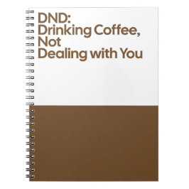 DND Drinking Coffee Notebook ノートブック