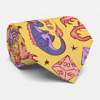 DnD NeckTie、D20サイコロパターン、ダンジョンマスターギフト ネクタイ