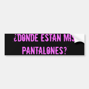 dndeのestn misのpantalonesか。 -カスタマイズ バンパーステッカー