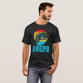 Dnepr 650 Cc – シデカル付きソビエト製バイク Tシャツ (正面フル)