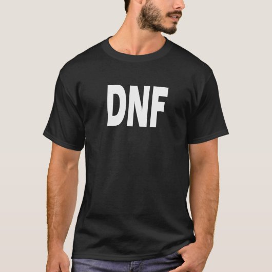 DNFが終了しない Tシャツ (正面)