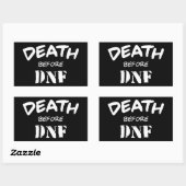 DNFの前の死亡 長方形シール (シート)