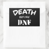 DNFの前の死亡 長方形シール (バッグ)