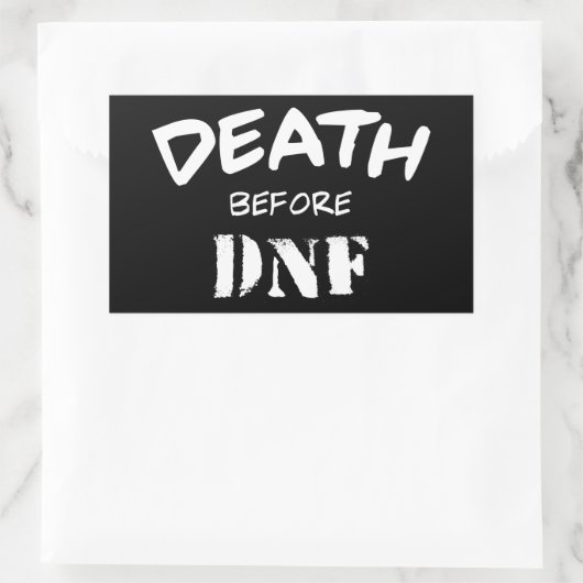 DNFの前の死亡 長方形シール (バッグ)