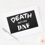 DNFの前の死亡 長方形シール (封筒)
