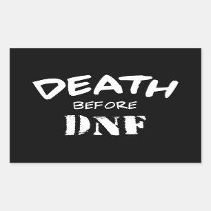DNFの前の死亡 長方形シール