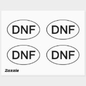 DNF – ステッカーがおもしろい完成し走なかった 楕円形シール (シート)