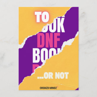 DNF Tracker for  Book Readers シーズンカード