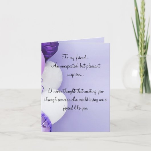 DNHallmark独占的:友人の誕生日 サンキューカード (正面)