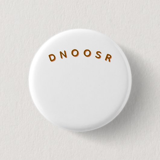 DNOOSR ミニマリスト ラグジュアリーブランド 缶バッジ (正面)