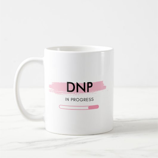 DNPの進行中パーソナライズされた- コーヒーマグカップ (左)
