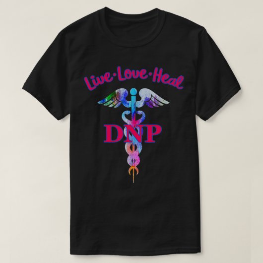 DNPナースライブラブヒール卒業の感謝G Tシャツ (デザイン正面)