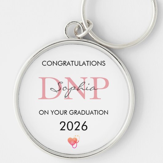 DNP卒業お名前2026年卒業記念 キーホルダー (正面)