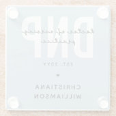 DNP看護カスタム練習医の卒業式 ガラスコースター (裏面)