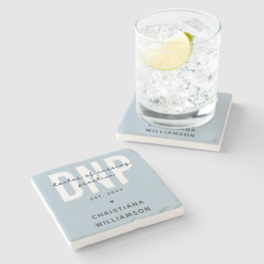 DNP看護カスタム練習医の卒業式 ストーンコースター (横)