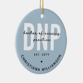 DNP看護カスタム練習医の卒業式 セラミックオーナメント (右)