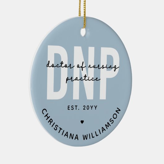 DNP看護カスタム練習医の卒業式 セラミックオーナメント (右)