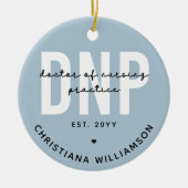 DNP看護カスタム練習医の卒業式 セラミックオーナメント (正面)
