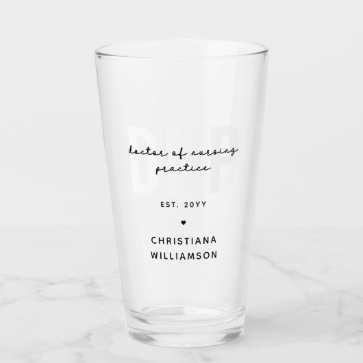 DNP看護カスタム練習医の卒業式 タンブラーグラス (正面)