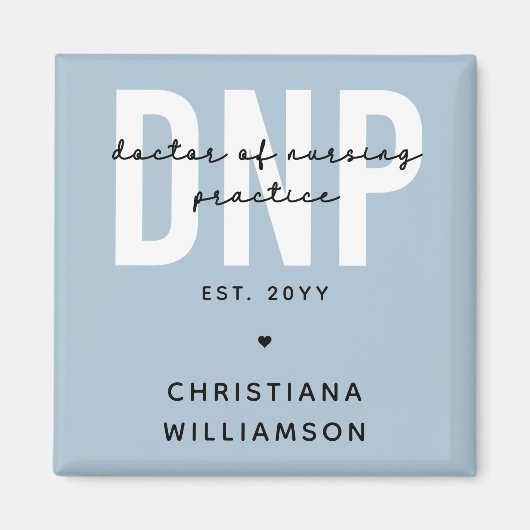 DNP看護カスタム練習医の卒業式 マグネット (正面)