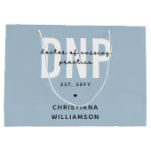 DNP看護カスタム練習医の卒業式 ラージペーパーバッグ (裏面)