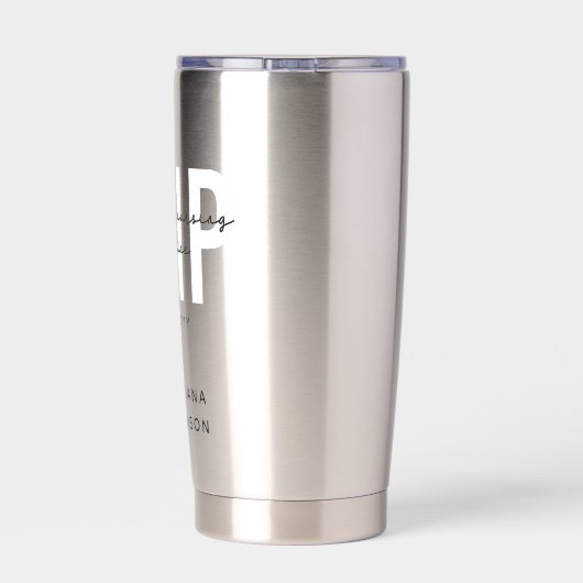 DNP看護カスタム練習医の卒業式 保温保冷タンブラー (背面)