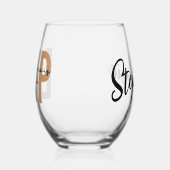 DNP看護パーソナライズされた医 ステムなしワイングラス (左)