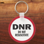 DNR Do Not Resuscitate medical キーホルダー (正面)