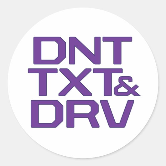DNT TXTおよびDRV ラウンドシール (正面)