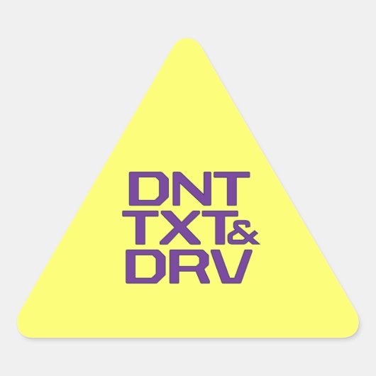 DNT TXTおよびDRV 三角形シール (正面)