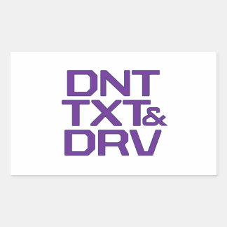 DNT TXTおよびDRV 長方形シール