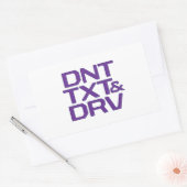 DNT TXTおよびDRV 長方形シール (封筒)