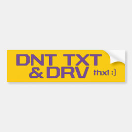 DNT TXT及びDRV バンパーステッカー